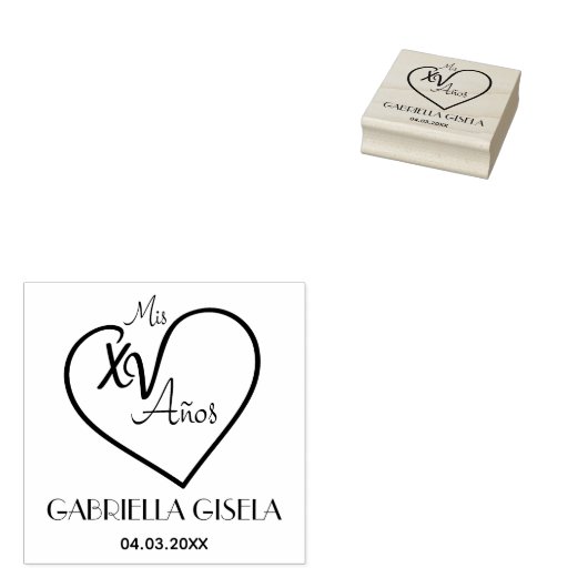 キンセスペインのニモダンェラファンシーハート書 ラバースタンプ (押印)