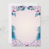 キンセスペインのニーラ羽毛ドリームキャッチャーのピンクInv 招待状 (裏面)