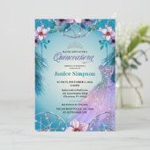 キンセスペインのニーラ羽毛ドリームキャッチャーのピンクInv 招待状 (スタンド正面)