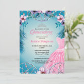 キンセスペインのニーラ羽毛ドリームキャッチャーのピンクInv 招待状 (スタンド正面)