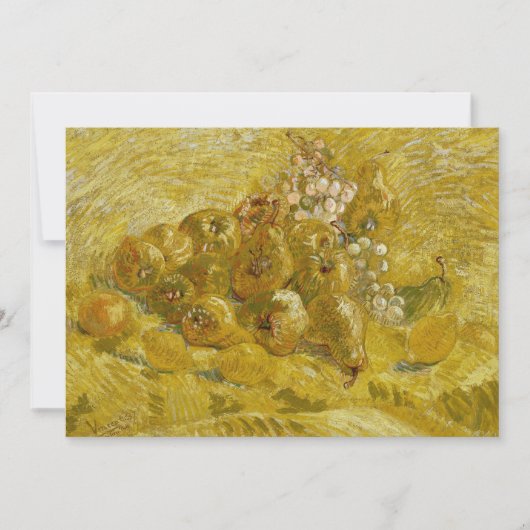 キンセス、レモン、梨、ブドウ | ビンセント・ヴァン・ゴッホ (正面)