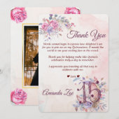 キンセニアの感謝の手紙 招待状 (正面/裏面)