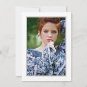 キンセニェラお祝いピンクロセスフローラ 招待状 (裏面)