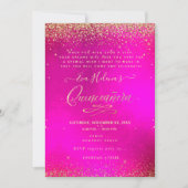 キンセニ書ラ、スター、ホットPInk 招待状 (正面)