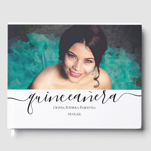 キンセモダンーニラカスタムパーティーフォトクインスアニョス ゲストブック (正面)