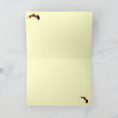 キンセンギクの小さなアリさん、ありがとう サンキューカード (内部)