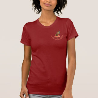 キンセンギョウに止まるアメリカ君主蝶 Tシャツ