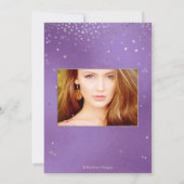 キンセ書ーニェラ星のDIYパープル 招待状 (裏面)