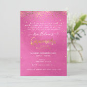 キンセ書ーニェラ星DIYピンク 招待状 (スタンド正面)