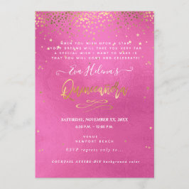 キンセ書ーニェラ星DIYピンク 招待状