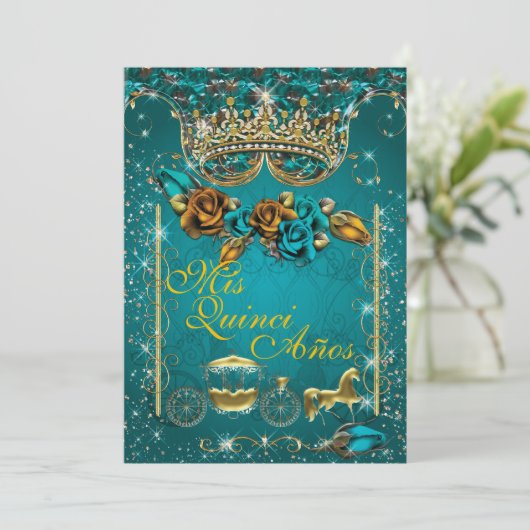 キンセ王室のーニェラとスウィート16パーティの招待状 招待状 (スタンド正面)