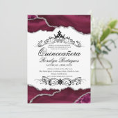 キンセ王室のーニェラピンクアゲート写真15日 招待状 (スタンド正面)