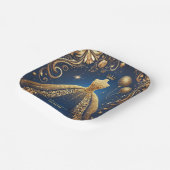 キンセ王室のーニェラ金ゴールドと海軍プリンセステーマ ペーパープレート (傾斜あり)