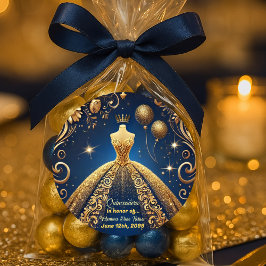 キンセ王室のーニェラ金ゴールドと海軍プリンセステーマ ラウンドシール