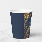 キンセ王室のーニェラ金ゴールドと海軍プリンセステーマ 紙コップ (右)