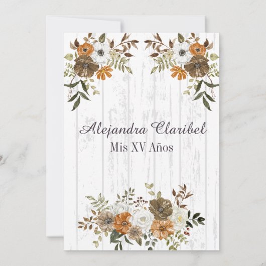 キンセ素朴ースペインのニエラミスカンス女性のカーボーイ 招待状 (裏面)