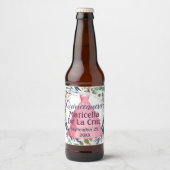 キンセañera ピンクドレス ビールラベル (正面)