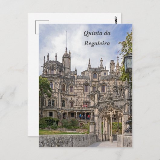 キンタダレガレイラのファサード。 ポストカード (正面/裏面)