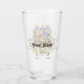 キンタナパーソナライズされた名札アームズグラス タンブラーグラス (裏面)