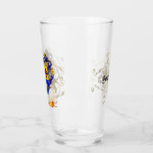 キンタナパーソナライズされた名札アームズグラス タンブラーグラス (左)