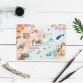 キンタナロー | 目的地の結婚式の旅程マップ 招待状