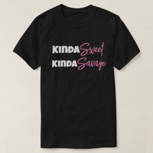 キンダスイートキンダサベージおもしろいママパパギフトアイディア Tシャツ