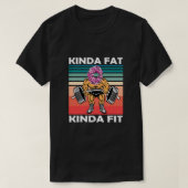 キンダファットキンダフィットジムトレーニングTシャツ Tシャツ (デザイン正面)