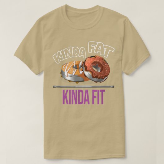 キンダファットキンダフィットトレーニングジムエクササイズパワーリフティ Tシャツ (デザイン正面)