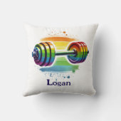 キンダフィットおもしろいフィットネスレインボー装飾用クッション クッション (裏面)