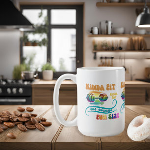キンダフィットジおもしろいムフィットネスレインボーコーヒーマグ コーヒーマグカップ