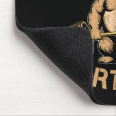 キンダフィットソルタファッおもしろいト – ジムベアウェイトリフティング マウスパッド (コーナー)