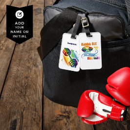 キンダフィット金田ファットジムレインボーおもしろいラゲッジタグ ラゲッジタグ