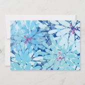 キンダブルーフラワーズバーバルミツワー招待状 招待状 (裏面)