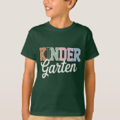 キンダーガーデン – カラフルな新学期デザイン Tシャツ (正面)