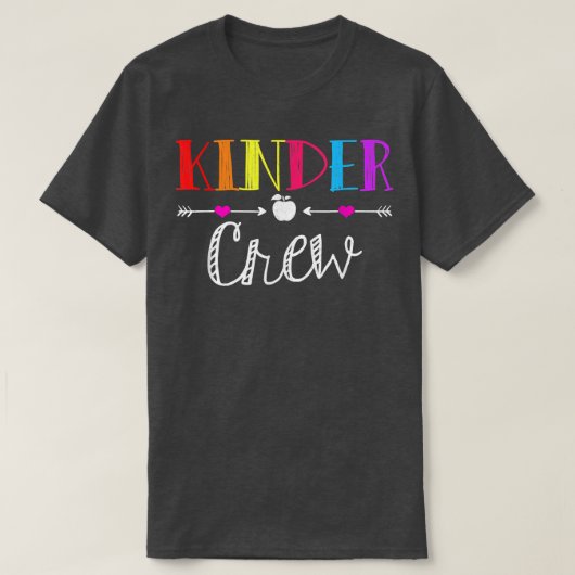 キンダークルー幼稚園先生新学期T- Tシャツ (デザイン正面)
