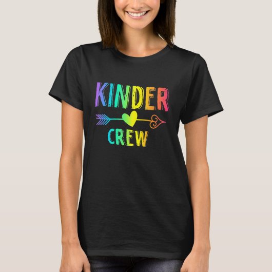 キンダークルーKIndergartenレベルチーム先生バックT Tシャツ (正面)