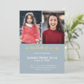 キンダーシニアフォト卒業パーティー招待状 招待状 (スタンド正面)