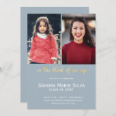 キンダーシニアフォト卒業パーティー招待状 招待状 (正面/裏面)