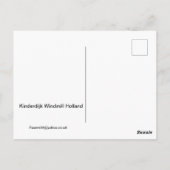 キンダーダイク風車オランダ ポストカード (裏面)