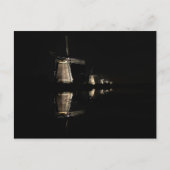 キンダーディクのはがきで照らされた風車 ポストカード (正面)