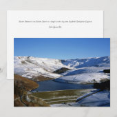 キンダーリザーバダービシャーイングランドホリデーカード シーズンカード (正面/裏面)