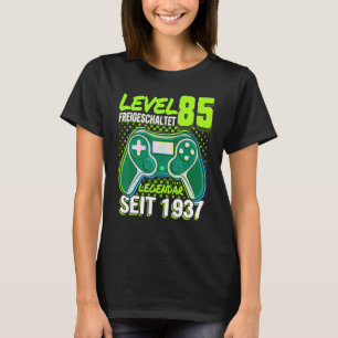キンダーレベル85ジャールGeburtstags Junge Gamer 1937 Tシャツ