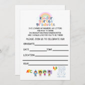 キンダー卒業セミーカスタム招待状 招待状 (正面/裏面)