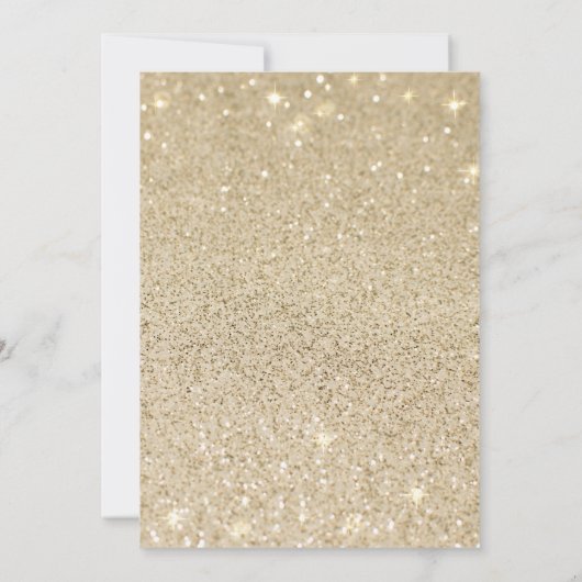 キンダー恋しく思グラード金ゴールドグリッタードリップマガジンカバー 招待状 (裏面)