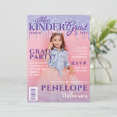 キンダー恋しく思ラードグリッタードリップフォトマガジンカバー 招待状 (スタンド正面)