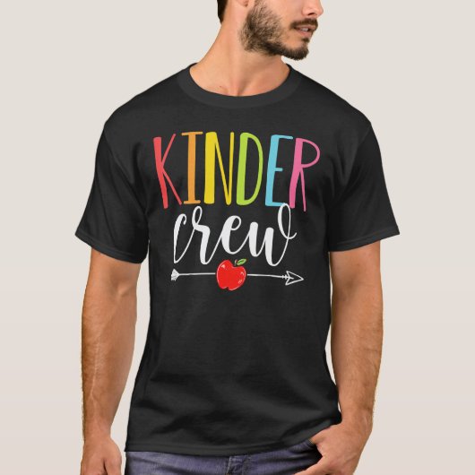 キンダー・クルー 幼稚園の先生 入学初日 Tシャツ (正面)