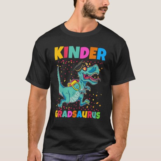 キンダー・グレードサウルス卒業 Tシャツ (正面)