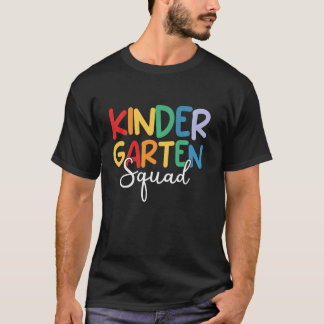 キンダー・スクワッド 幼稚園の先生のためのバック・トゥ・スクール Tシャツ