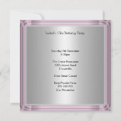 キンチアニェラ（15歳の誕生日パーティー）おめでとう、スウィート15、 招待状　日程おさえて 招待状 (裏面)