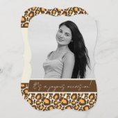 キンチアネラパーティーの招待状（チーター柄） 招待状 (正面/裏面)